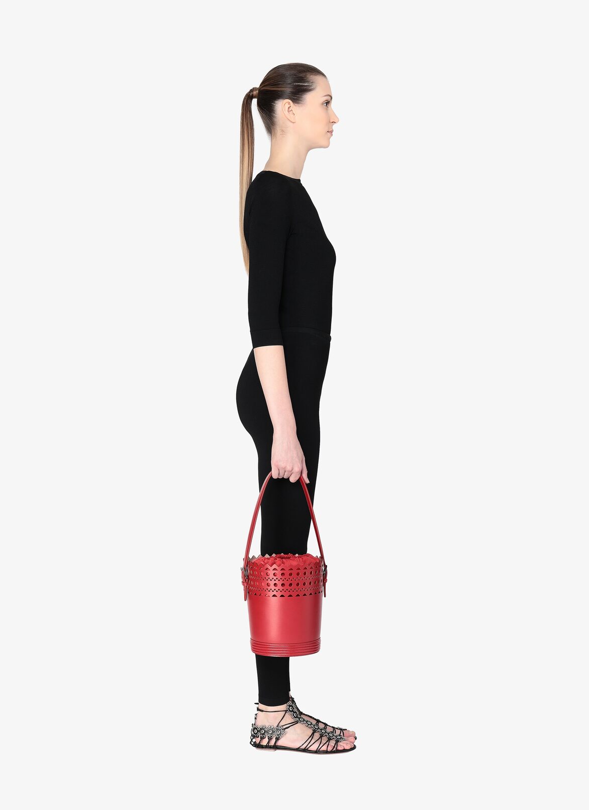 Handbags ALAÏA LACQUER RED HANDBAGS